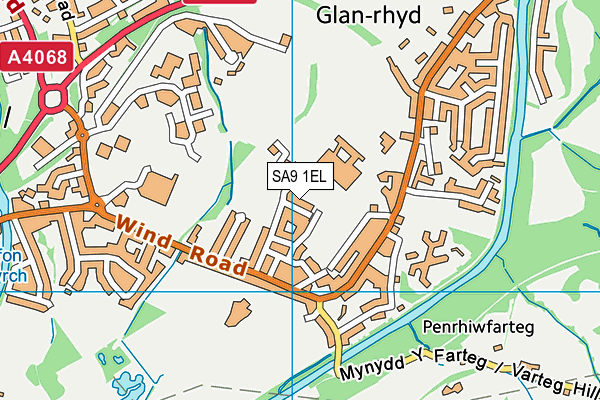 SA9 1EL map - OS VectorMap District (Ordnance Survey)