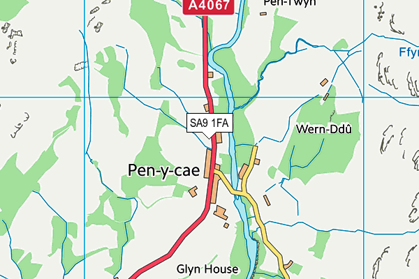 SA9 1FA map - OS VectorMap District (Ordnance Survey)