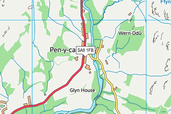 SA9 1FB map - OS VectorMap District (Ordnance Survey)