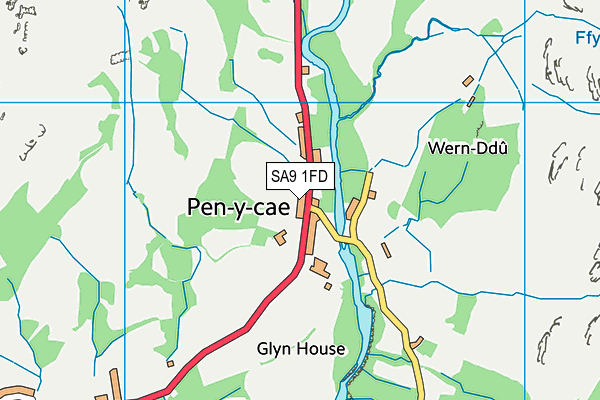 SA9 1FD map - OS VectorMap District (Ordnance Survey)