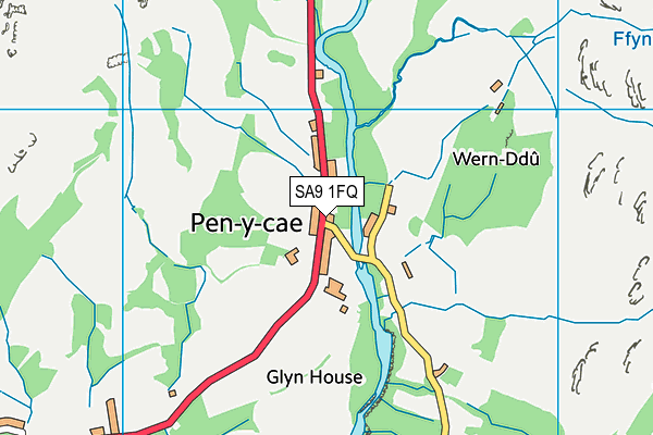 SA9 1FQ map - OS VectorMap District (Ordnance Survey)