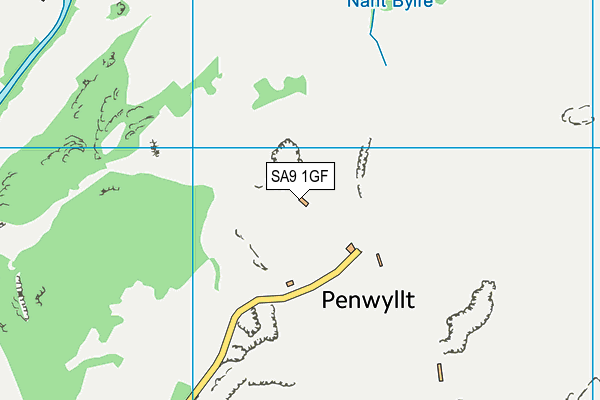 SA9 1GF map - OS VectorMap District (Ordnance Survey)