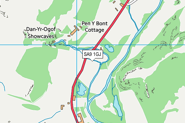 SA9 1GJ map - OS VectorMap District (Ordnance Survey)