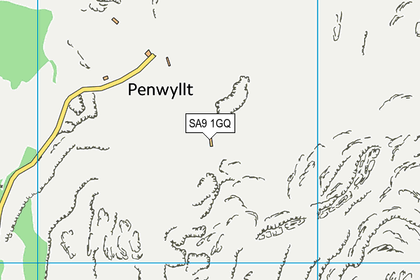 SA9 1GQ map - OS VectorMap District (Ordnance Survey)