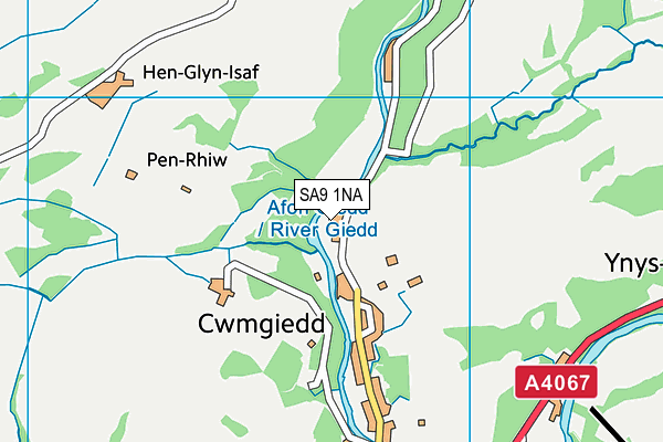 SA9 1NA map - OS VectorMap District (Ordnance Survey)