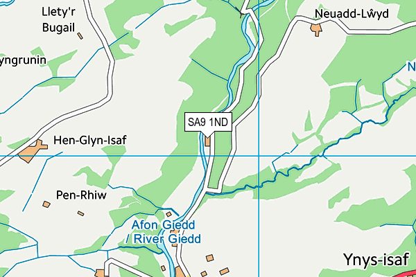 SA9 1ND map - OS VectorMap District (Ordnance Survey)