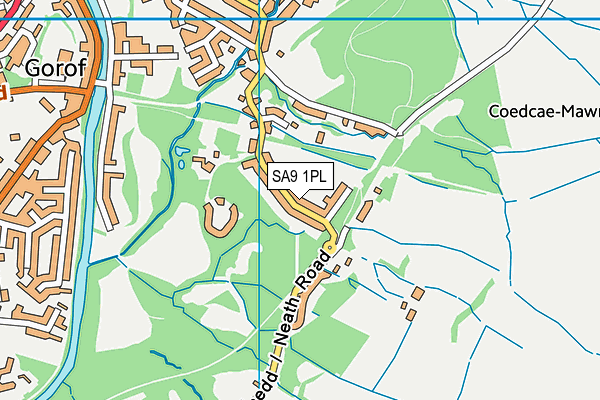 Map of YSTRADGYNLAIS PROPERTIES LIMITED at district scale