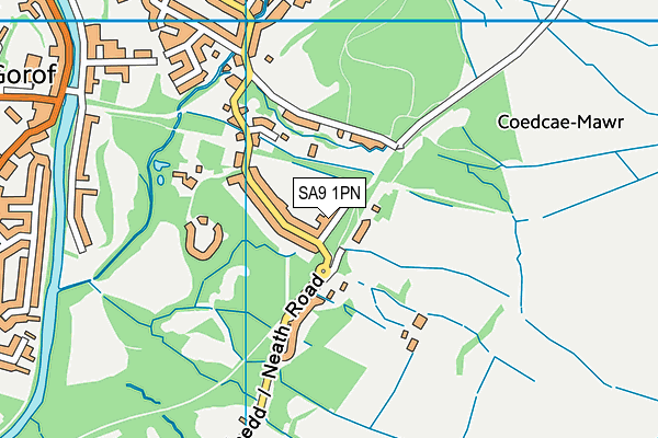 SA9 1PN map - OS VectorMap District (Ordnance Survey)