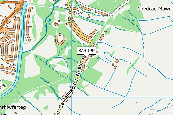 SA9 1PP map - OS VectorMap District (Ordnance Survey)