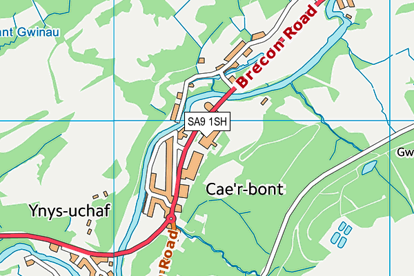 SA9 1SH map - OS VectorMap District (Ordnance Survey)