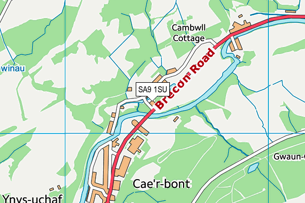 SA9 1SU map - OS VectorMap District (Ordnance Survey)