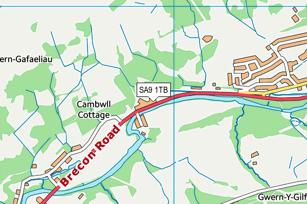 SA9 1TB map - OS VectorMap District (Ordnance Survey)