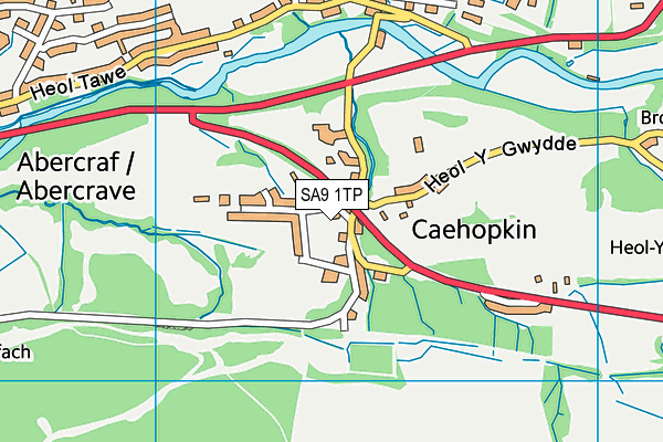 SA9 1TP map - OS VectorMap District (Ordnance Survey)