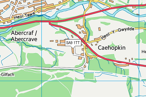 SA9 1TT map - OS VectorMap District (Ordnance Survey)