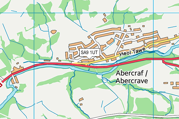 SA9 1UT map - OS VectorMap District (Ordnance Survey)