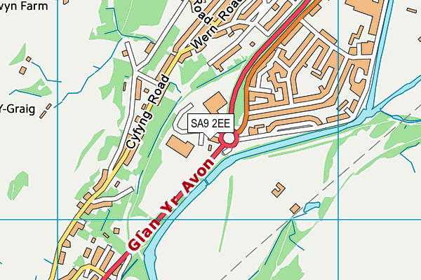 SA9 2EE map - OS VectorMap District (Ordnance Survey)