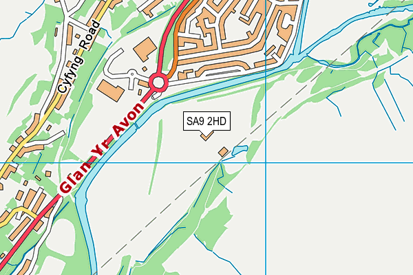 SA9 2HD map - OS VectorMap District (Ordnance Survey)