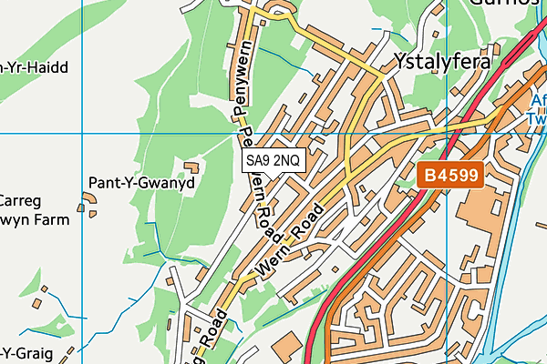 SA9 2NQ map - OS VectorMap District (Ordnance Survey)