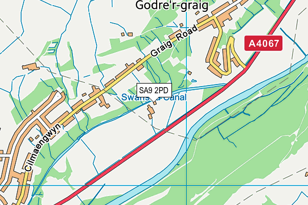 SA9 2PD map - OS VectorMap District (Ordnance Survey)