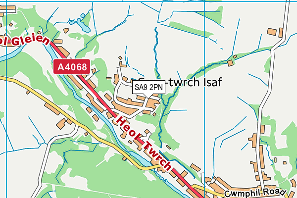 SA9 2PN map - OS VectorMap District (Ordnance Survey)