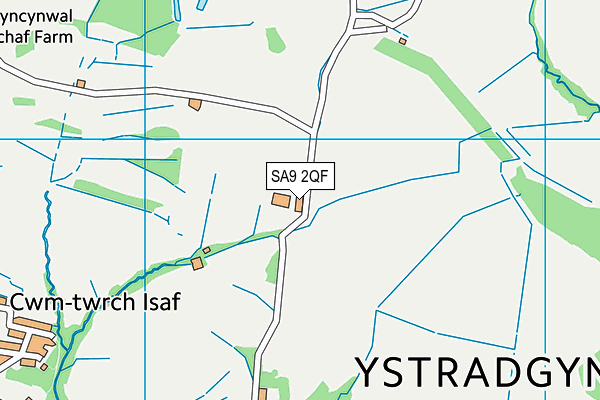 SA9 2QF map - OS VectorMap District (Ordnance Survey)