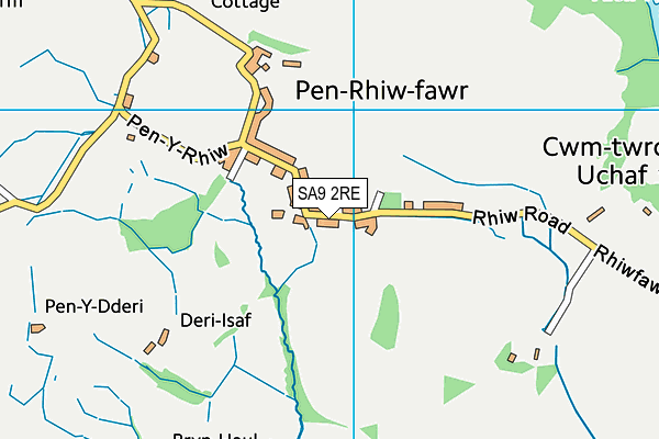 SA9 2RE map - OS VectorMap District (Ordnance Survey)