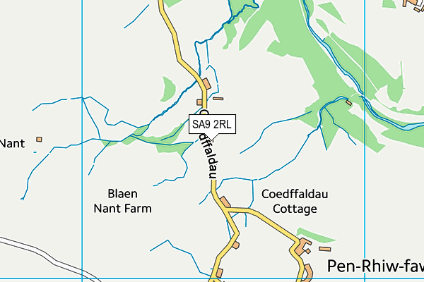 SA9 2RL map - OS VectorMap District (Ordnance Survey)