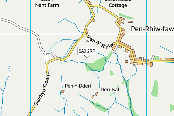 SA9 2RP map - OS VectorMap District (Ordnance Survey)