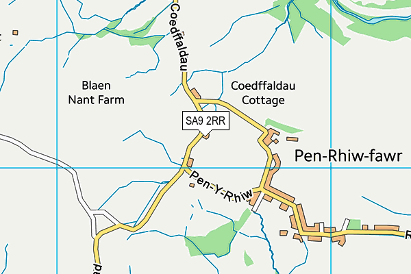 SA9 2RR map - OS VectorMap District (Ordnance Survey)