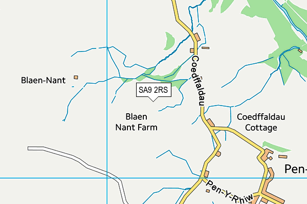 SA9 2RS map - OS VectorMap District (Ordnance Survey)