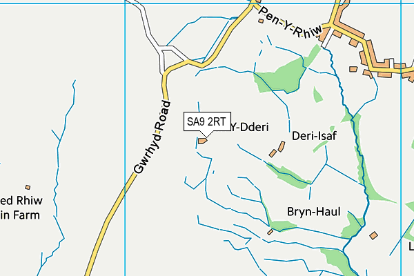 SA9 2RT map - OS VectorMap District (Ordnance Survey)