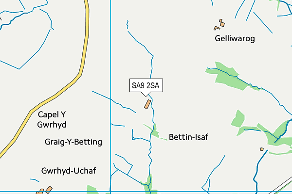 SA9 2SA map - OS VectorMap District (Ordnance Survey)