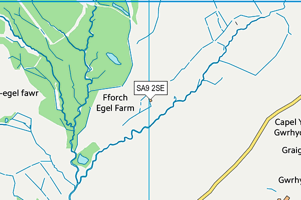 SA9 2SE map - OS VectorMap District (Ordnance Survey)