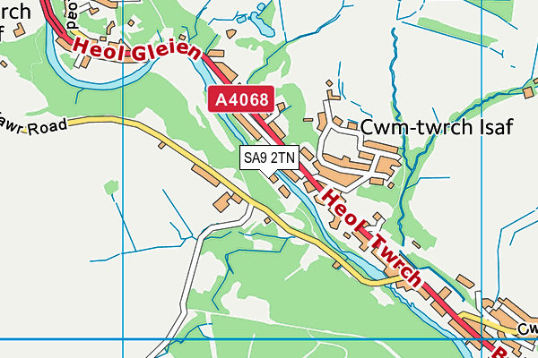 SA9 2TN map - OS VectorMap District (Ordnance Survey)