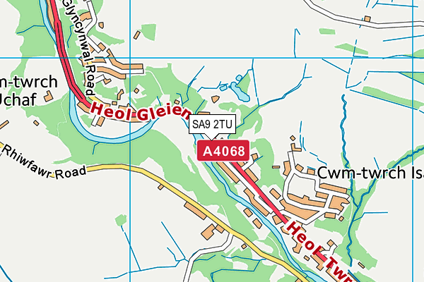 SA9 2TU map - OS VectorMap District (Ordnance Survey)