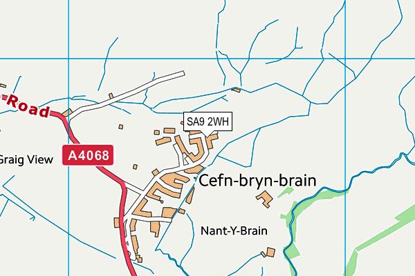 SA9 2WH map - OS VectorMap District (Ordnance Survey)