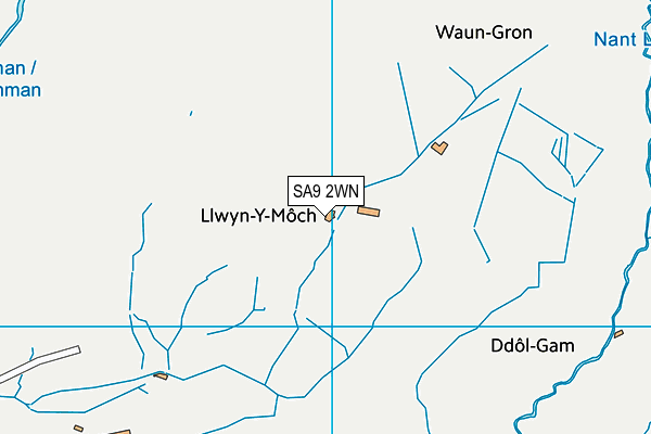 SA9 2WN map - OS VectorMap District (Ordnance Survey)