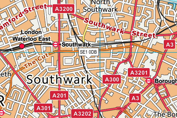 SE1 0DB map - OS VectorMap District (Ordnance Survey)