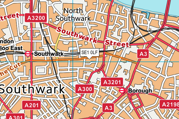 SE1 0LF map - OS VectorMap District (Ordnance Survey)