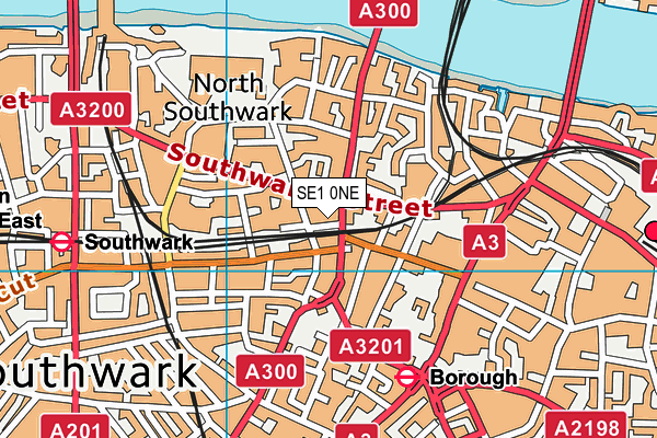 SE1 0NE map - OS VectorMap District (Ordnance Survey)