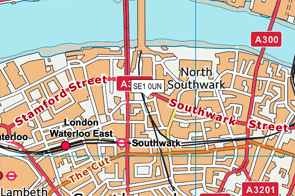 SE1 0UN map - OS VectorMap District (Ordnance Survey)