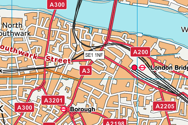 SE1 1NF map - OS VectorMap District (Ordnance Survey)
