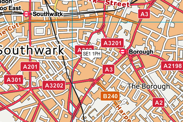 SE1 1PH map - OS VectorMap District (Ordnance Survey)