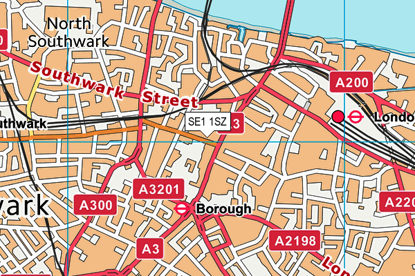 SE1 1SZ map - OS VectorMap District (Ordnance Survey)