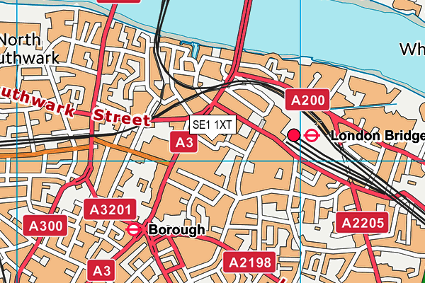 SE1 1XT map - OS VectorMap District (Ordnance Survey)