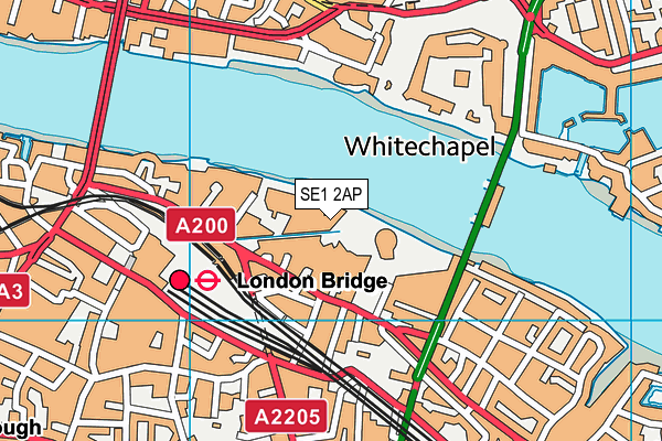 Third Space Health Club (Tower Bridge) map (SE1 2AP) - OS VectorMap District (Ordnance Survey)