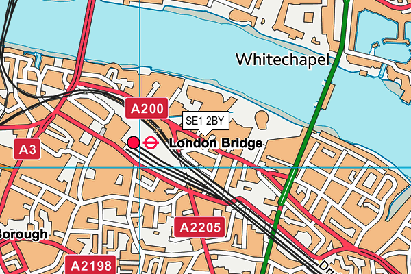 Livingwell Express Club (London Tower Bridge) (Closed) map (SE1 2BY) - OS VectorMap District (Ordnance Survey)