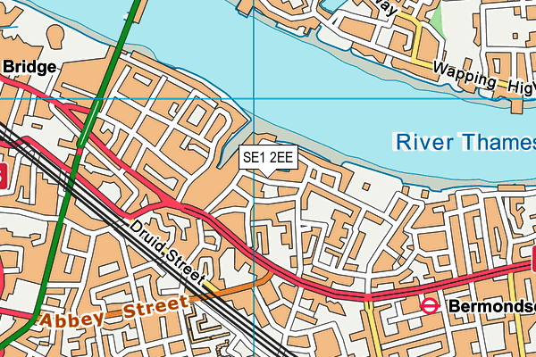 SE1 2EE map - OS VectorMap District (Ordnance Survey)