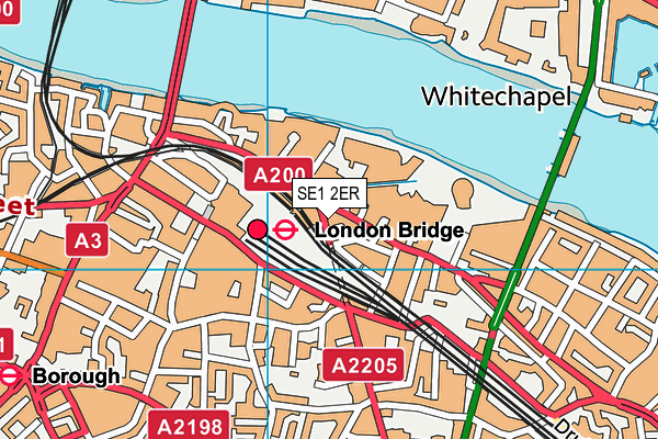 SE1 2ER map - OS VectorMap District (Ordnance Survey)