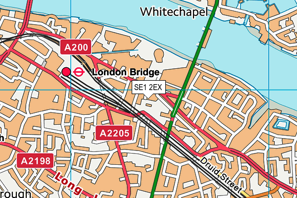 SE1 2EX map - OS VectorMap District (Ordnance Survey)